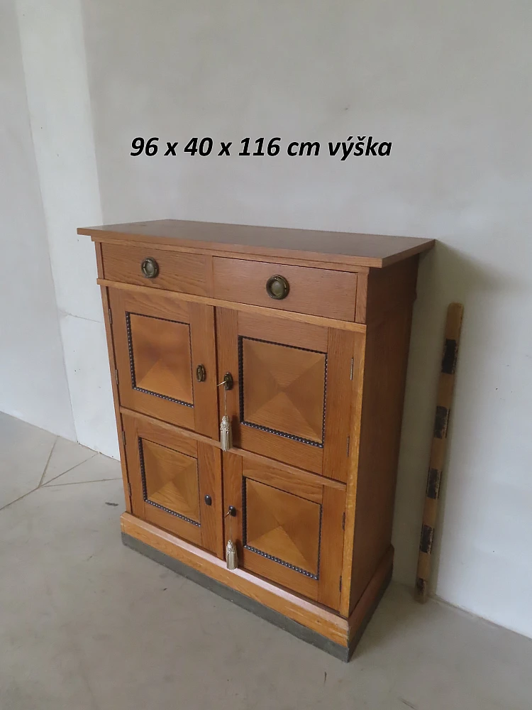 Solid light wood cabinet