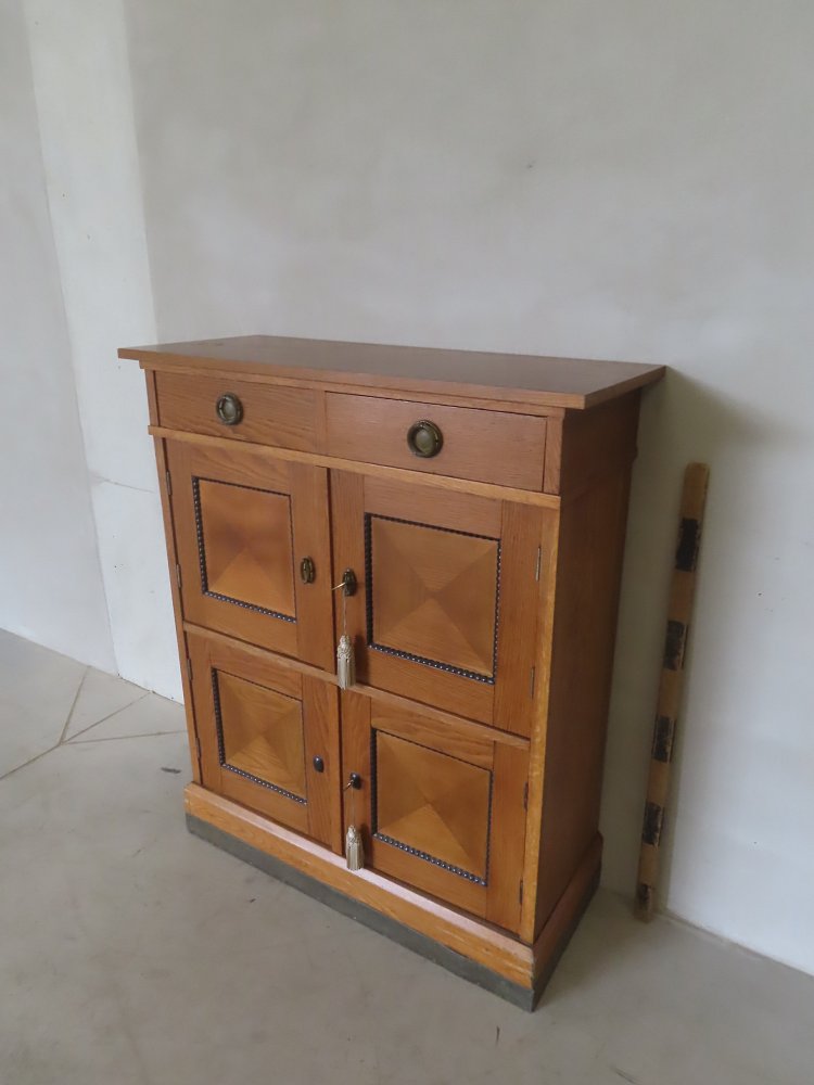 Solid light wood cabinet